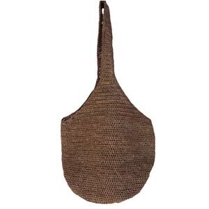 🌿 Helen Kaminski Australia Large Brown Raffia Bucket Bag Beach Boho 🌿